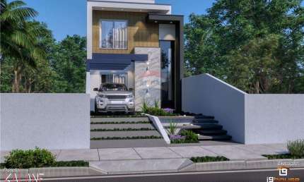 SOBRADO 2 PAVIMENTOS - LOTEAMENTO ALAMOS - 121 M² PRIVATIVOS