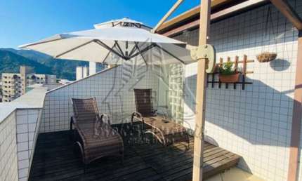 Cobertura Residencial Park, centro Caraguatatuba, com linda vista para o mar