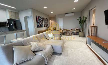 Apartamento mobiliado e decorado pronto para morar com 3 dormitórios sendo uma suíte com banheira e vista para o mar no INDAIÁ.