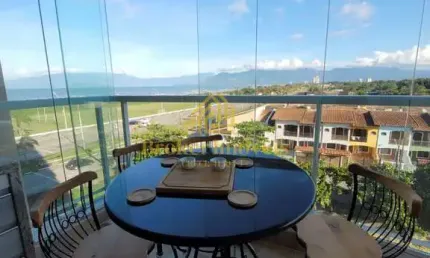 Apartamento lindíssimo com vista espetacular para o Mar no edifício Malbec no jardim Aruan com varanda Gourmet