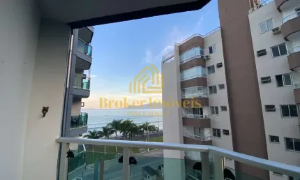 Apartamento edifício Solarium Massaguaçu- Prédio-frente ao mar, com vista linda lateral para o mar