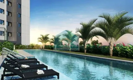 Apartamento de 2 dormitorios 1 vaga 39,05 área útil.