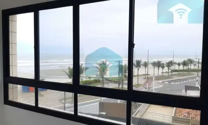 Apartamento edifício papa iii-jardim imperador 2 dormitórios, 1 suíte, sala ampla vista mar