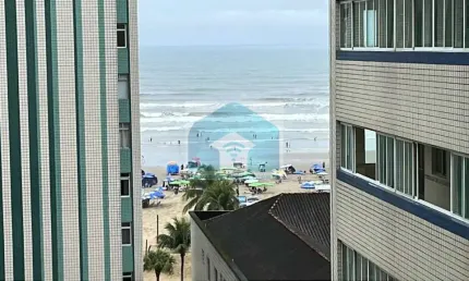 Apartamento na Vila Guilhermina Praia Grande SP, com 1 dormitório
