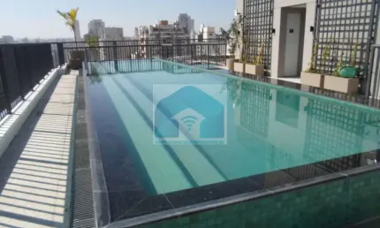 Apartamento no Brooklin Com 2 Dormitórios e 2 Banheiros Para Alugar, 66 m² Por R$ 5.800/Mês