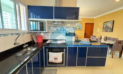 Apartamento no bairro caiçara praia grande sp,, com 2 dormitórios, 1 suíte