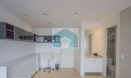 Apartamento Brooklin mobiliado ,1 dormitório,1 suíte, 1 vaga com lazer