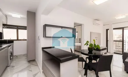 Apartamento Itaim Bibi locação  mobiliado 1 dormitório 1 vaga  42m².