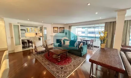 Moema apartamento  para locação mobiliado 4 dormitorios 1 suite 2 vagas l.