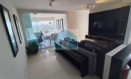 Apartamento Campo Belo aluga mobiliado , 71 m², 2 dormitórios, 1 suíte e 2 vagas.
