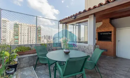 Apartamento cobertura  no campo belo 195 m²- 4 quartos (sendo 1 suíte) -  2 vagas