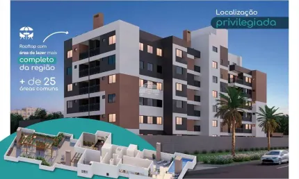 Apartamento com 2 quartos à venda na Rua João Bonat, 494, Novo Mundo, Curitiba, 45 m2 por R$ 371.974