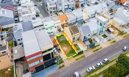 Terreno à venda na rua feliciano batista scussiato, 70, cidade industrial, curitiba, 140 m2 por r$ 295.000