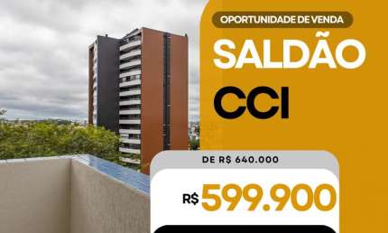 Apartamento para Venda em Curitiba, Cabral, 3 dormitórios, 1 suíte, 2 banheiros, 1 vaga