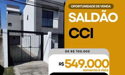 Sobrado em Condomínio para Venda em Curitiba, Xaxim, 3 dormitórios, 1 suíte, 3 banheiros, 2 vagas