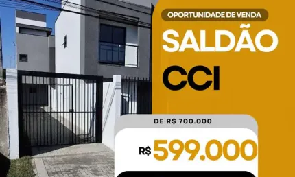 Sobrado para Venda em Curitiba, Xaxim, 3 dormitórios, 1 suíte, 3 banheiros, 2 vagas