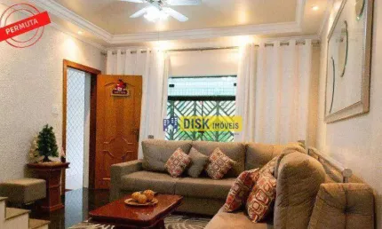 Sobrado com 3 dormitórios à venda, 197 m² por r$ 910.000,00 - vila mussoline - são bernardo do campo/sp