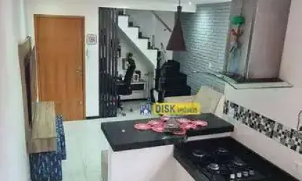 Cobertura com 2 dormitórios à venda, 110 m² por r$ 632.000,00 - vila scarpelli - santo andré/sp