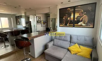 Apartamento com 1 dormitório à venda, 44 m² - alto padrão – parque anchieta - são bernardo do campo