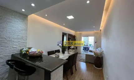 Apto 2 dorms, 66m², semi-mobiliado com 2 vagas – edifício leiria ii – centro de sbc