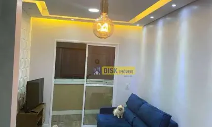 Apartamento com 2 dormitórios, sacada envidraçada e 2 vagas – 56 m² – jardim olavo bilac, são bernardo do campo