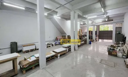 Galpão com 340m², mezanino e piso novo – rudge ramos – são bernardo do campo