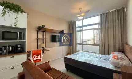 Apartamento (studio/kitnet) mobiliado com 1 quarto à venda. são 27,80m² por r$ 249.000 na região central de curitiba/pr