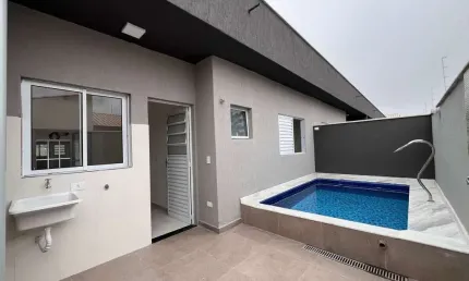 Casa em condomínio fechado com 2 quartos à venda no Cibratel II, Itanhaém 