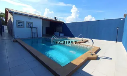 Casa Nova Com Piscina Grande  e 03 Suítes Próxima ao Mar Jd Jamaica Itanhaém -SP
