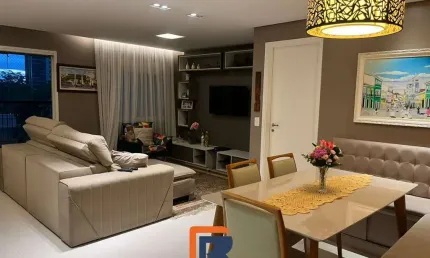 Apartamento 3 quartos, varanda gourmet em condomínio Clube no Jardim Aquarius