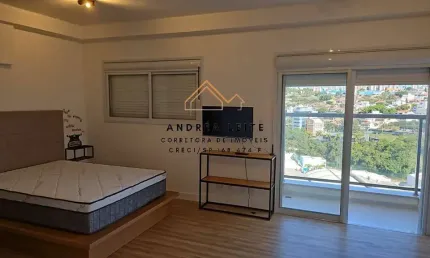 Studio mobiliado para locação no Campolim com 1 vaga de garagem coberta