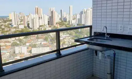 Apartamento de 107,23N² com 4 quartos, 2 suítes, 03 vagas de garagem na Tamarineira