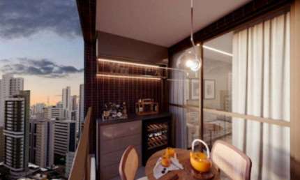 Apartamento para venda, 76 m com 3 quartos e 2 vagas de garagem na Torre/ Madalena - Recife