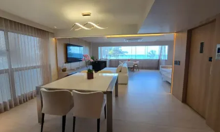 Apartamento à venda com 180m² com 3 suítes (porteira fechada) em boa viagem - recife - pe