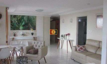 Apartamento com 3 dormitórios + DCE, à venda no bairro Cabo Branco - João Pessoa/PB