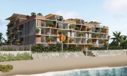 Lançamento beira-mar pé na areia - praia do bessa 2 suítes+home hoffice  64m²