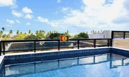 Flat Para Vender com 01 quarto no bairro Cabo Branco em João Pessoa