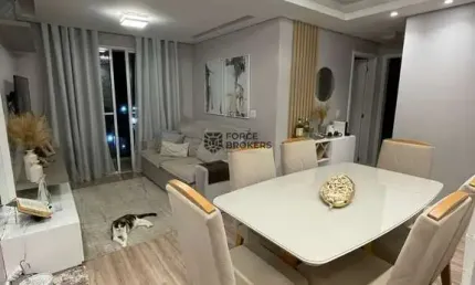 Apartamento mobiliado a venda no residencial majestic em jundiai com 2 dorm