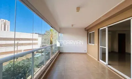 Apartamento com 3 dormitórios para alugar, 139 m² por r$ 6.900,00/mês - bosque das juritis - ribeirão preto/sp