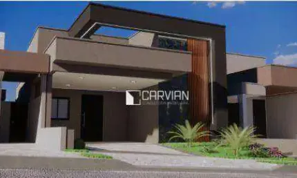 Casa com 3 dormitórios à venda, 169 m² por R$ 1.350.000,00 - Residencial Quinta da Mata - Ribeirão Preto/SP
