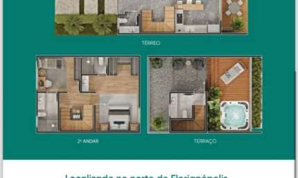 Casa em condomínio fechado com 1 quarto à venda na Rodovia Armando Calil Bulos, 403, Vargem Grande, Florianópolis, 151 m2 por R$ 940.000