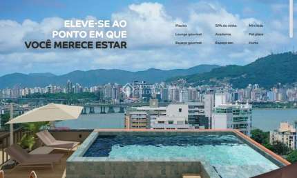 Apartamento com 1 quarto à venda na Rua Pascoal Simone, 315, Coqueiros, Florianópolis, 25 m2 por R$ 422.519