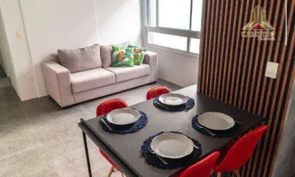 Apartamento novo de dois dormitórios e vaga no Bairro Menino Deus em Porto Alegre