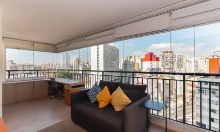 Versátil apartamento tipo para venda em Sta Ceciíla com 1 quarto, sendo 1 suíte, 50m²