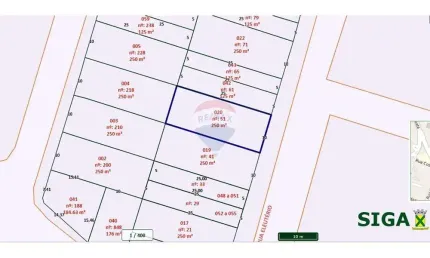 Ideal para investidores TERRENO DE 250 m², com otima localização na Vila Camilopolis,