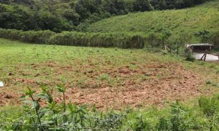 Ótimo terreno em local alto para construção de Casa de Campo em Campo Magro.
