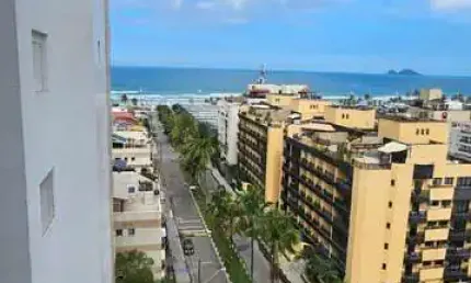 Condominio Edifício Mirante da Enseada - Apartamento vista para o mar varanda com churrasqueira Enseada Guarujá