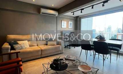 Apartamento MOBILIADO à venda em SP: 1 quarto, 1 suíte, 2 vagas na Cidade Monções - 68m² de puro luxo!