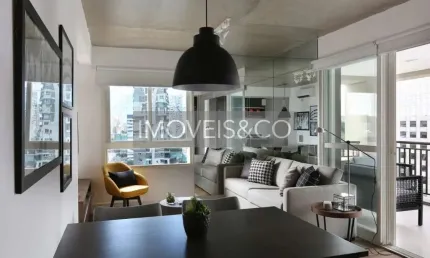 Apartamento para locação na Cidade Monções: 1 quarto, 1 suíte, 1 vaga, 68m² - São Paulo-SP!