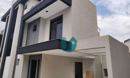Sobrados Triplex novos, não geminados  - 3 quartos c/ suite, 2 vagas no Xaxim